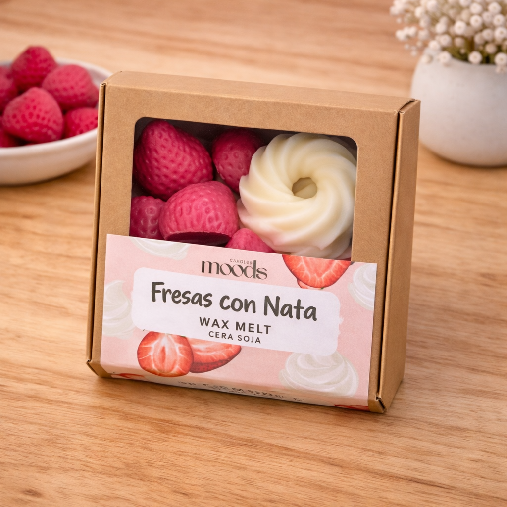 Wax Melt Fresas con Nata - Figuritas