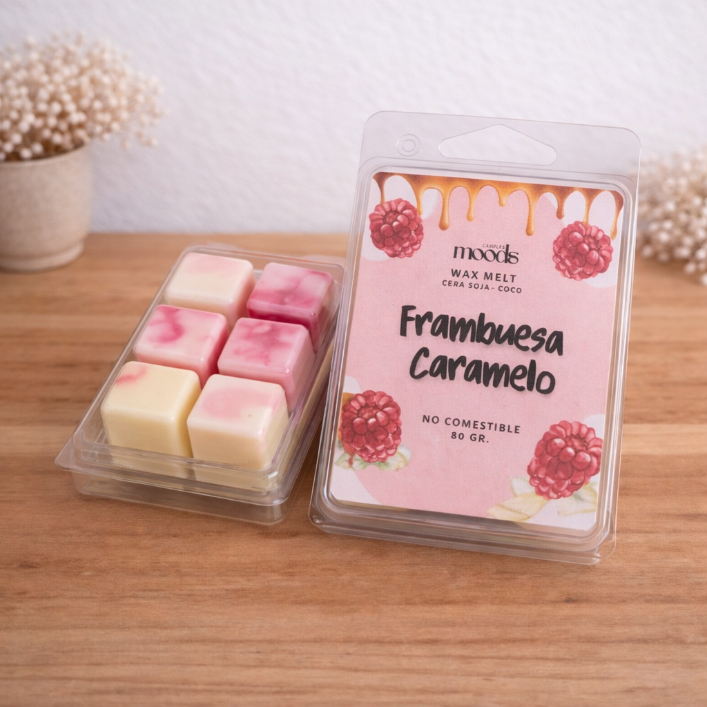 Wax Melt Frambuesa y Caramelo - Tableta