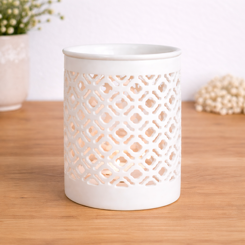 Quemador Celosía Blanco