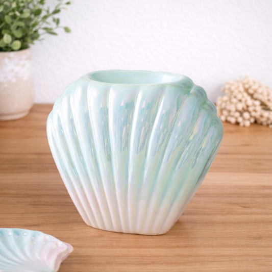 Quemador de Cera Concha Iridiscente