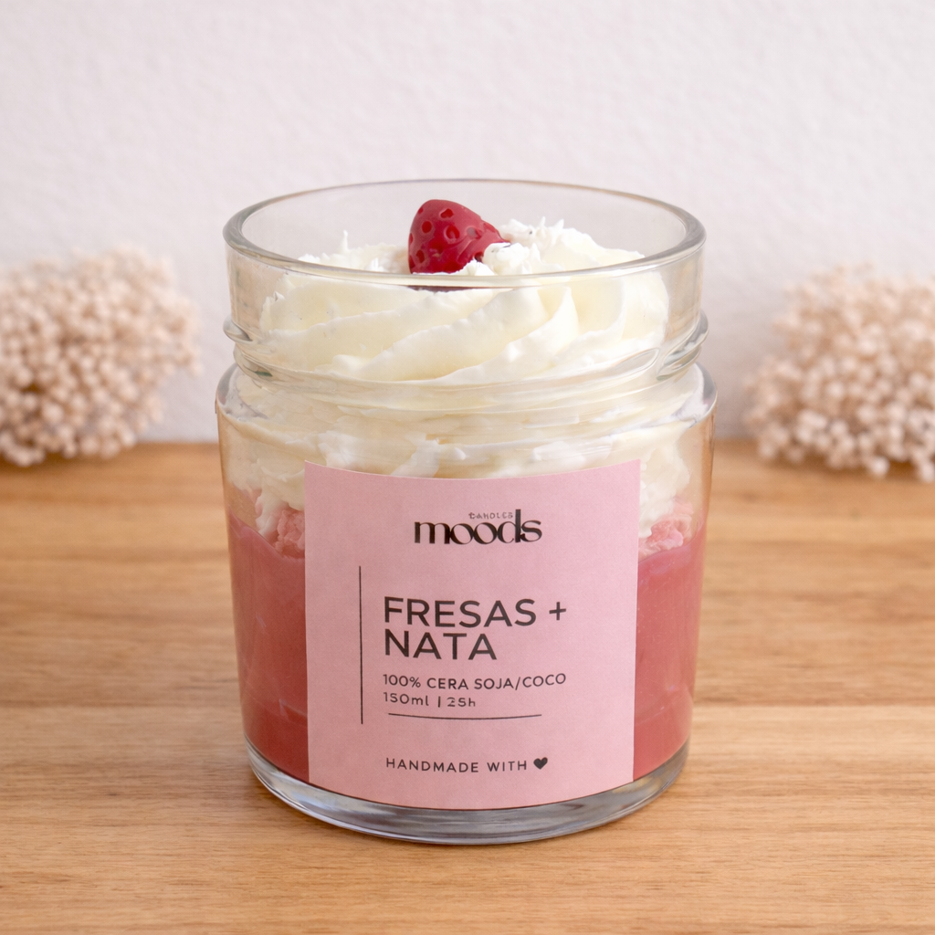 Vela Fresas con Nata