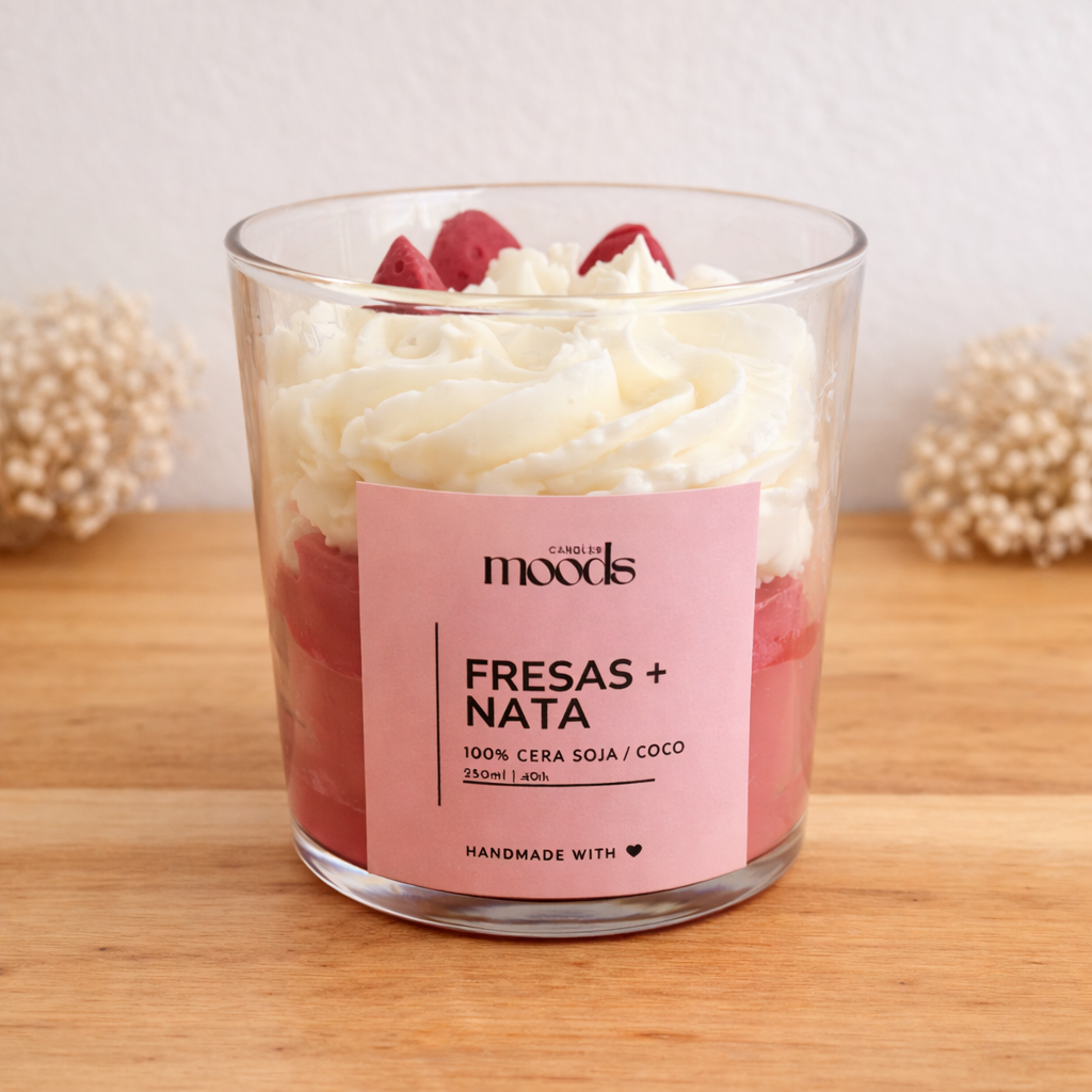 Vela Fresas con Nata