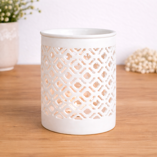 Quemador Celosía Blanco